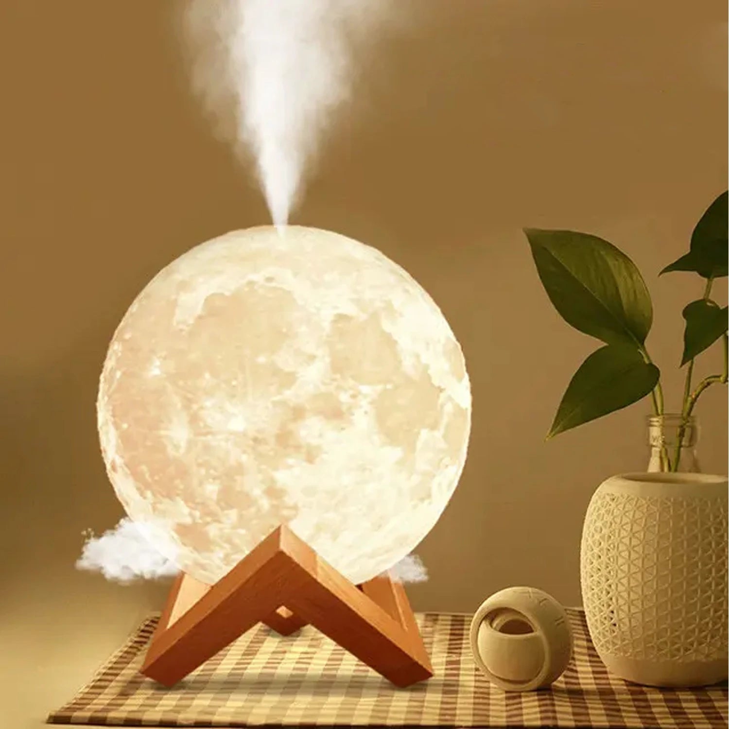 Luminária Bola com Difusor de Aromas