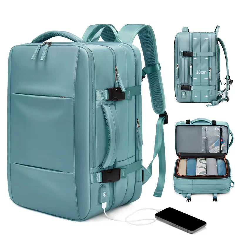 Mochila de Viagem Expansível | Impermeável | USB charging | comporta Notebook 17"