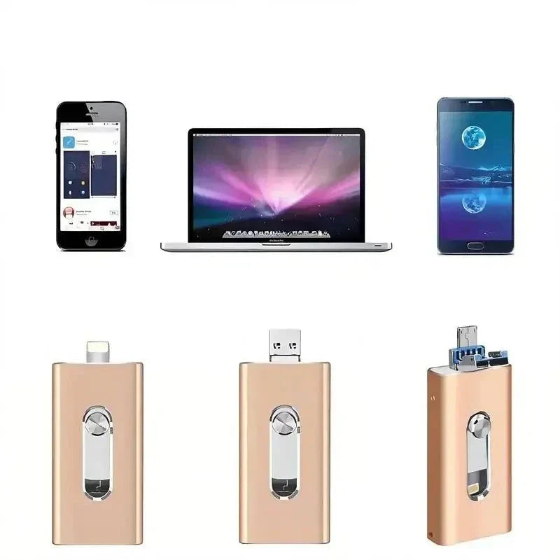 Pen Drive para Celular 4 em 1 - Multi-operacional