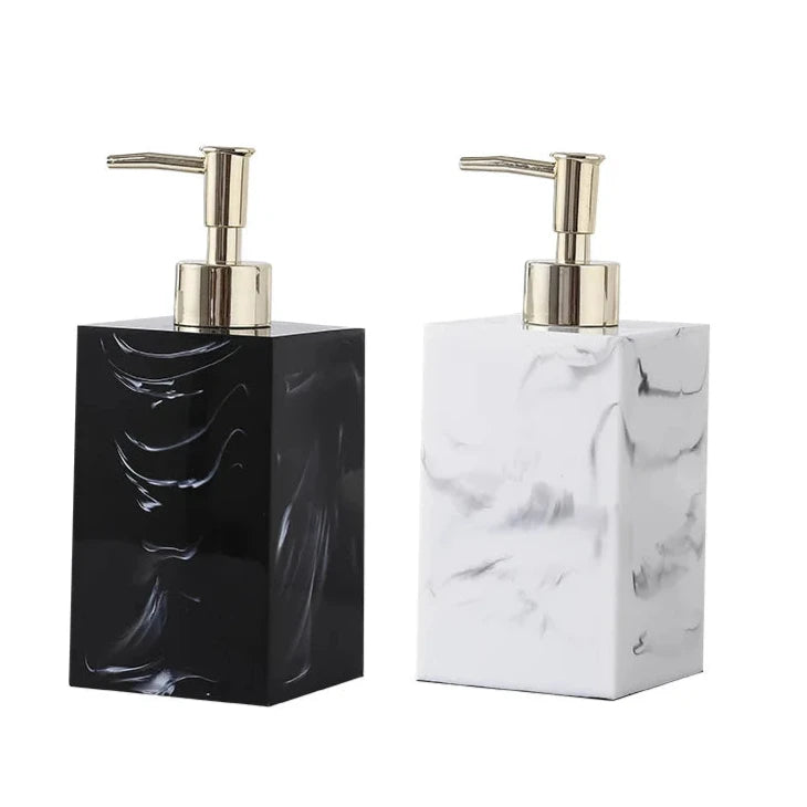 Dispenser em Resina Marmorizada para Sabonete/Shampoo