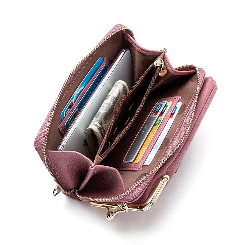 Mini Bolsa Feminina em Couro - Porta Celular