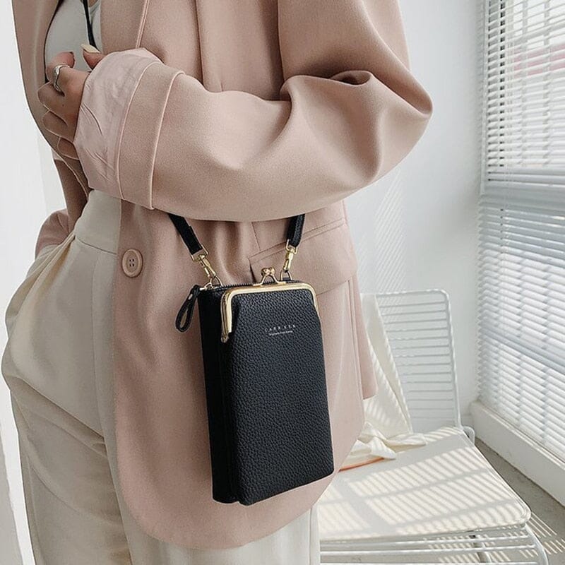 Mini Bolsa Feminina em Couro - Porta Celular