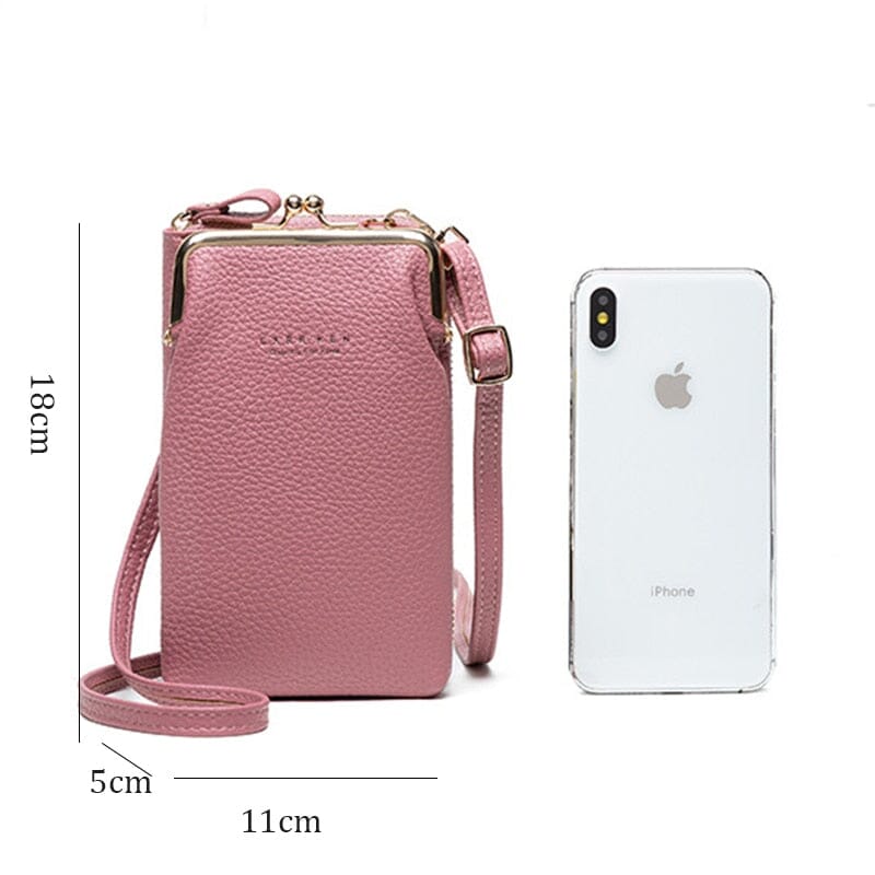 Mini Bolsa Feminina em Couro - Porta Celular