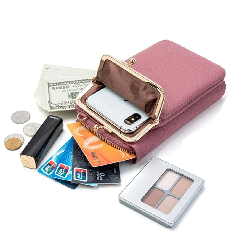 Mini Bolsa Feminina em Couro - Porta Celular
